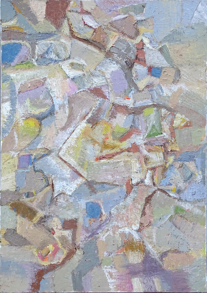Stilleben Hybrid, Öl, 70 x 100 cm auf Leinwand, Wolfgang Bittkau