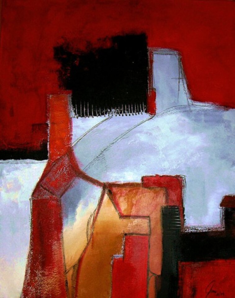 Kiez, Acryl auf Leinwand, Markus Schon
