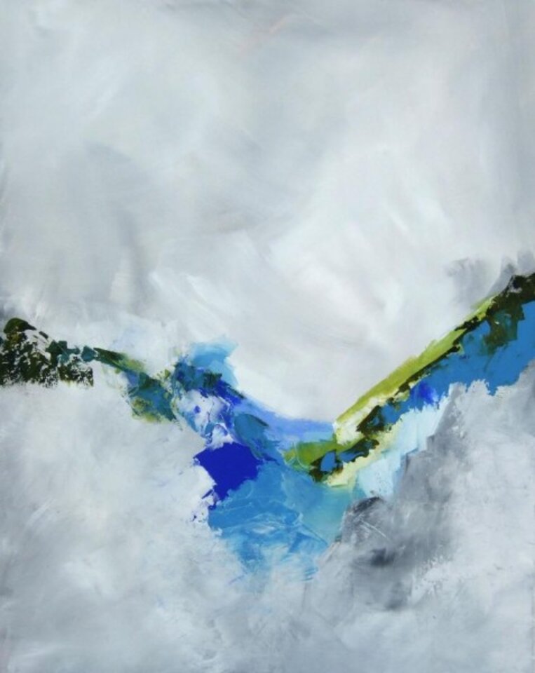 Schneeschmelze, Acryl auf Leinwand, Markus Schon
