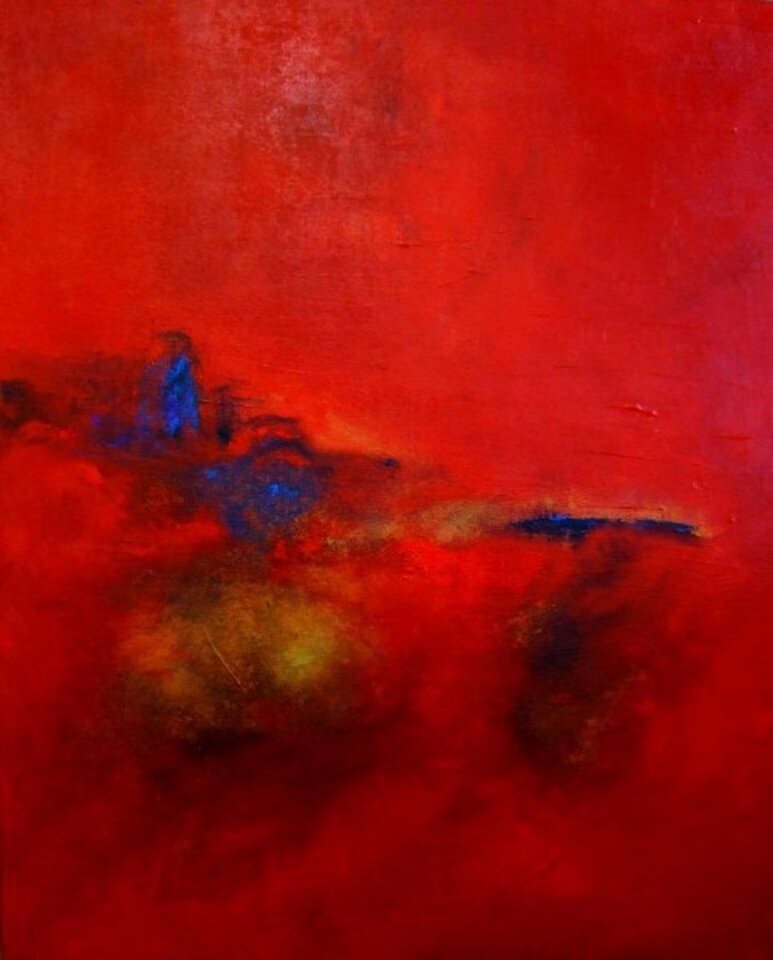 Skies on fire, Acryl auf Leinwand, Markus Schon