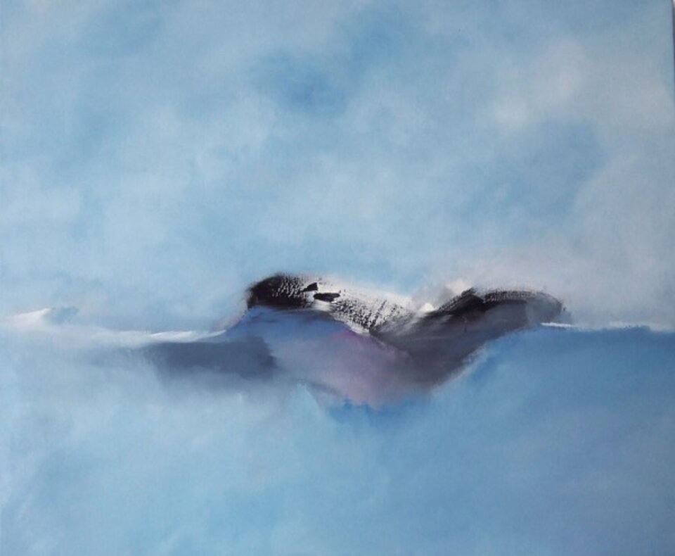 Hunting the whale, Acryl auf Leinwand, Markus Schon