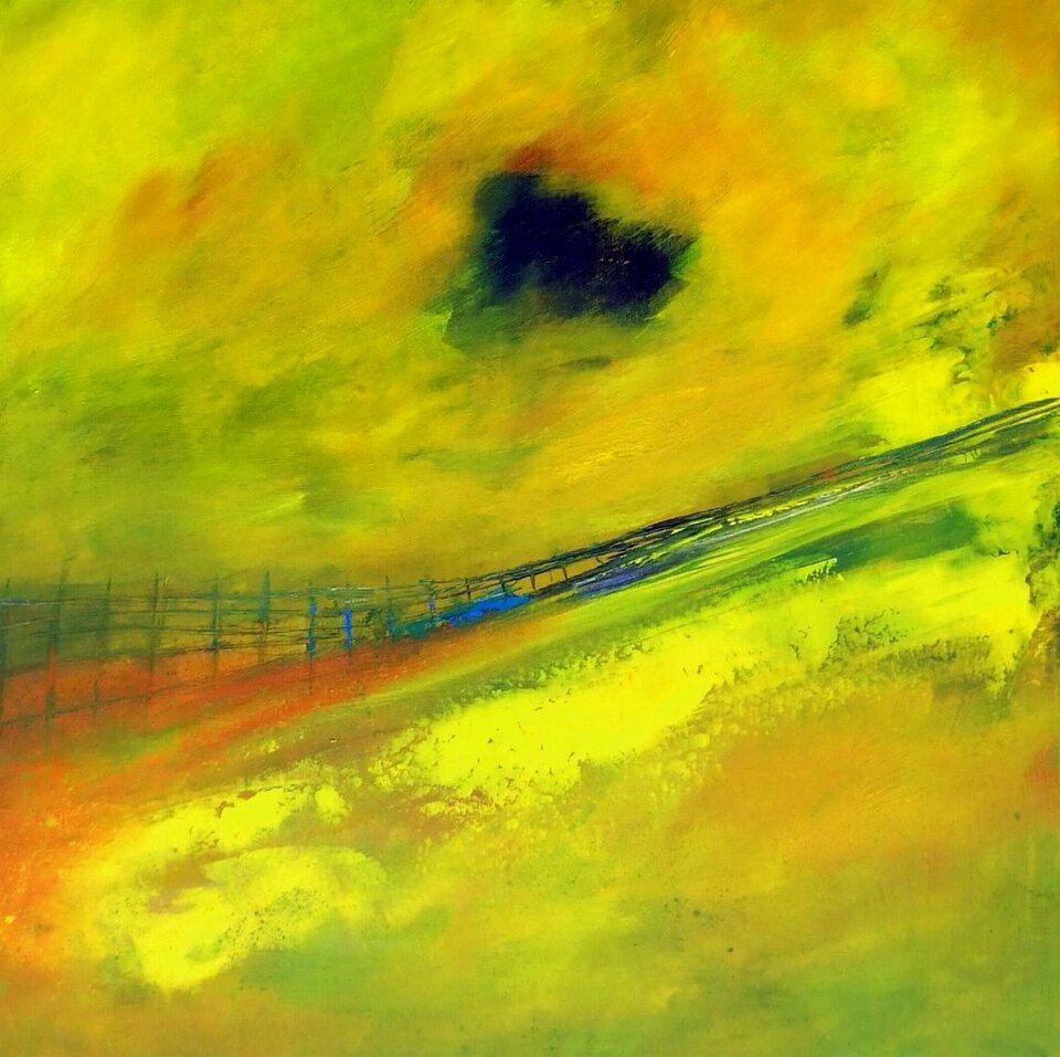 Behind the lines, Acryl auf Leinwand, Markus Schon