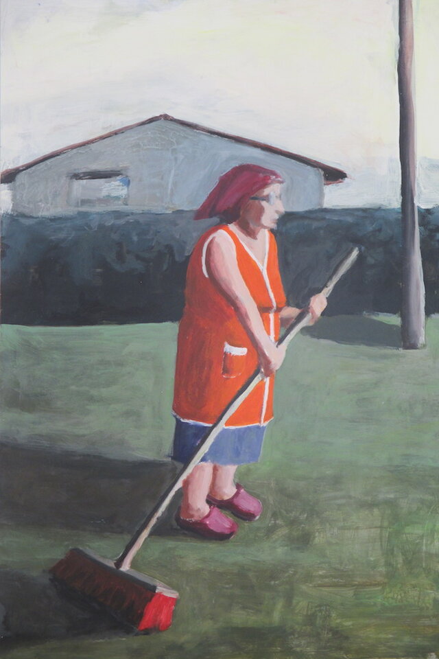Putztag, Acryl auf Karton, Anett Simon