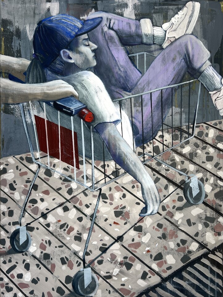Wasted, Öl auf Leinwand, Franziska Dathe
