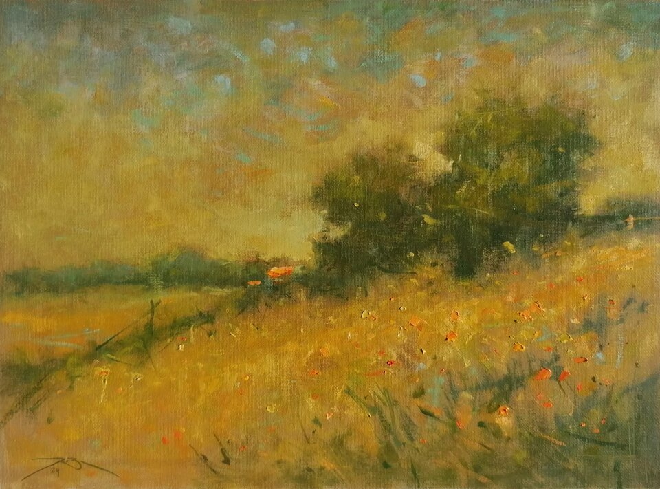 Die Wärme des Sommers , Öl auf Leinwand, Ralf Bechtel 
