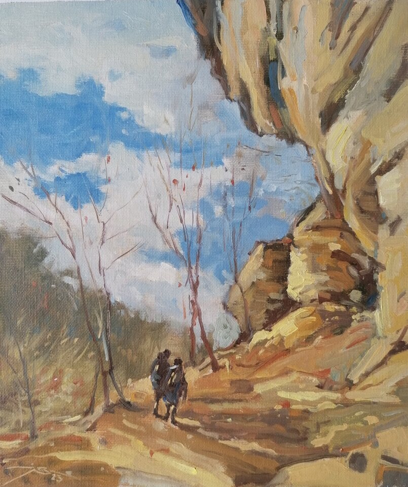 Im Mullerthal , Öl  Leinwand , Ralf Bechtel 