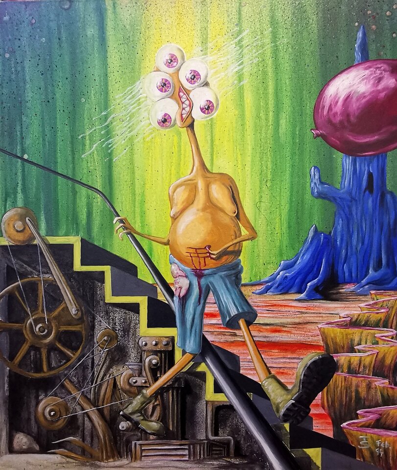 Hectore Parade, Tempera auf Leinwand, Thomas Schultze
