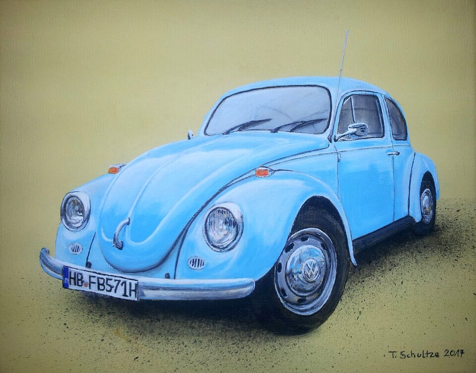 Käfer, Acryl auf Leinwand, Thomas Schultze