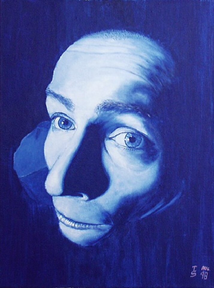 Ich, Tempera auf Leinwand, Thomas Schultze