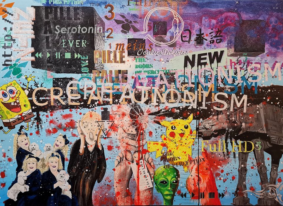 Optical overburn	, Acryl auf Leinwand, Thomas Schultze