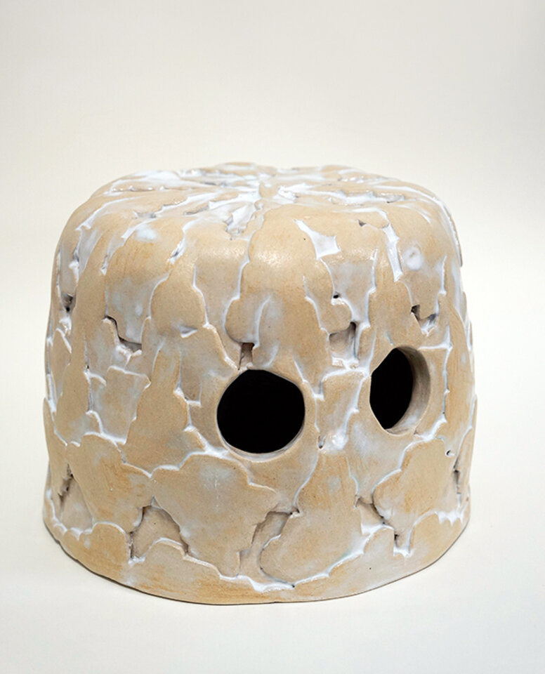 „In disguise“ Maske_1, Keramik, glasiert  , Ulrike Bernhardt