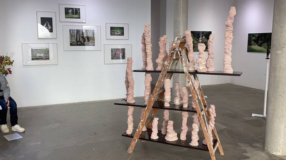 Austellungsansicht Kunstverein Bautzen, Galerie Budissin , Keramik , Ulrike Bernhardt