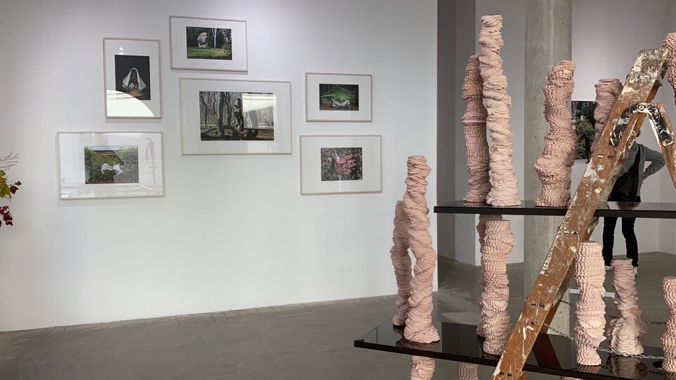 Ausstellungsansicht Kunstverein Bautzen, Galerie Budissin , Installation , Ulrike Bernhardt