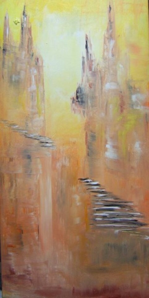 Märchenland1, Acryl auf Leinwand, Michaela Nagel