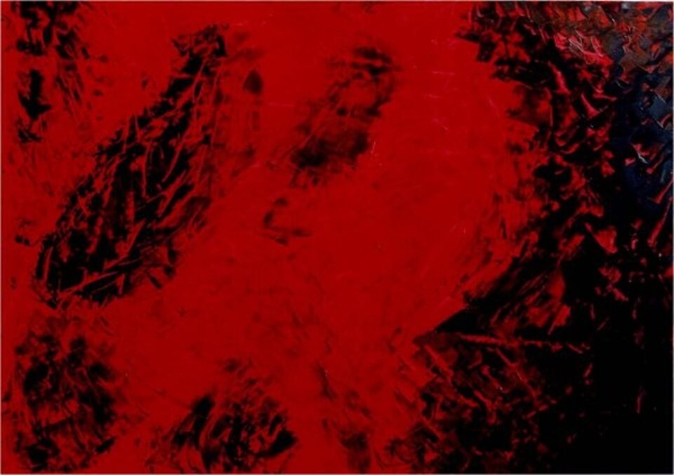 Abstrakt XIV, Öl auf Karton, Rachel Weissenberger