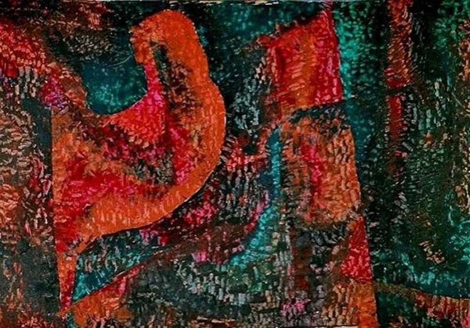 ohne Titel, Öl auf Karton, Rachel Weissenberger