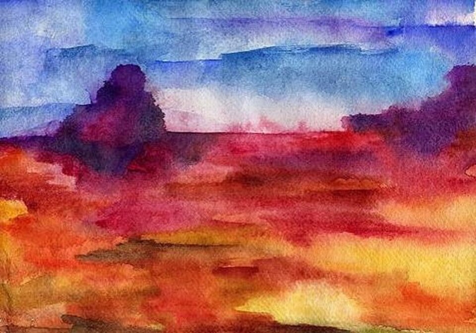 ohne Titel, Aquarell auf Papier, Rachel Weissenberger