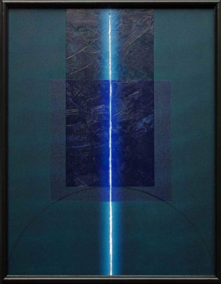 Lichtlinie, Öl auf Leinwand, Michael Prax