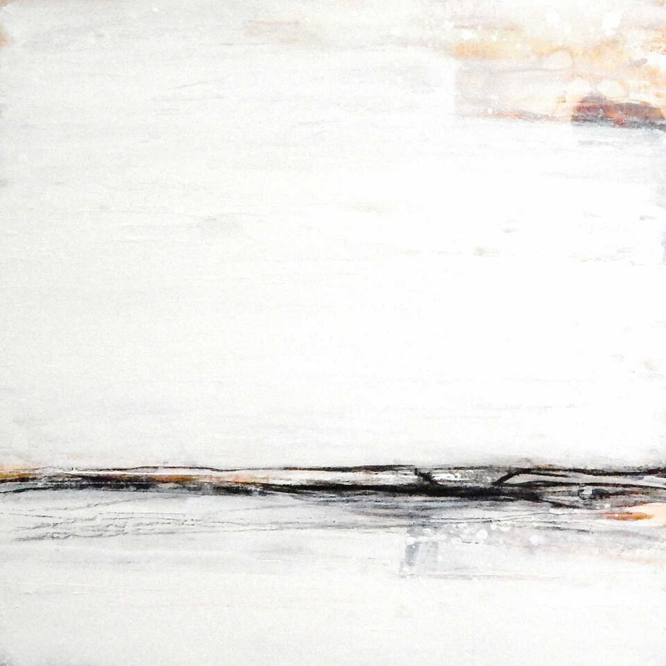 Ausbruch der Gedanken Weiß, Acryl auf Leinwand, Conny Wachsmann