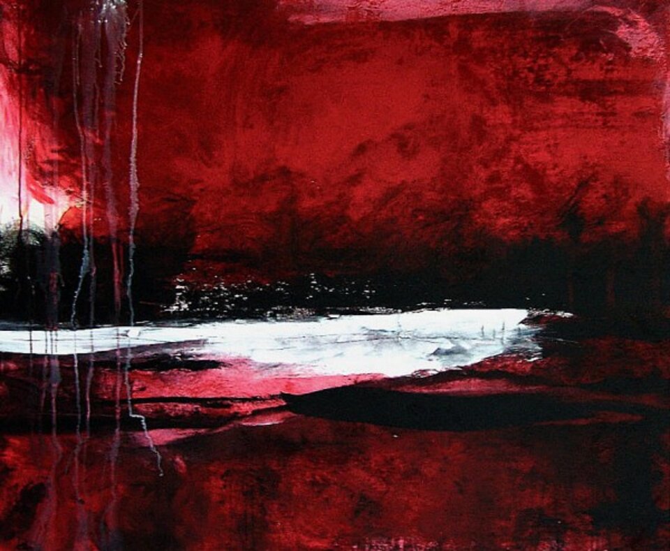 Bild Weißer See, Acryl auf Leinwand, Conny Wachsmann