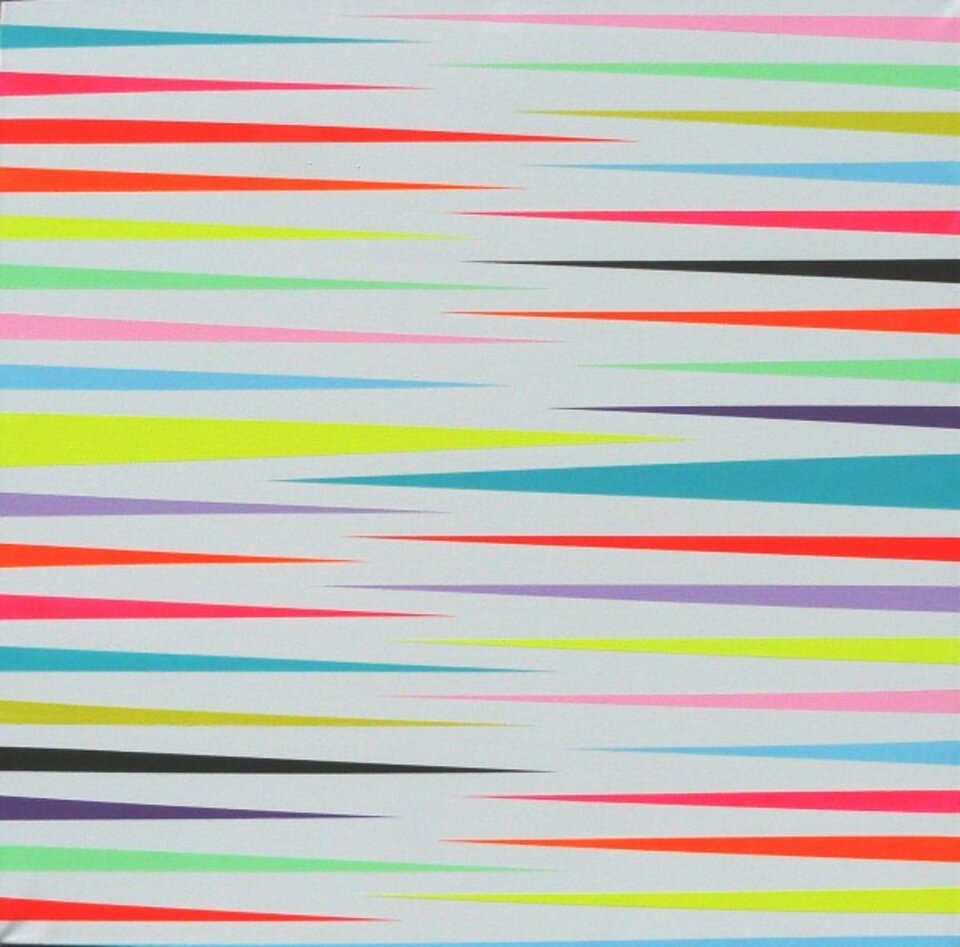 Mit- u. Gegeneinander, Acryl auf Leinwand, Ursula Eckbauer