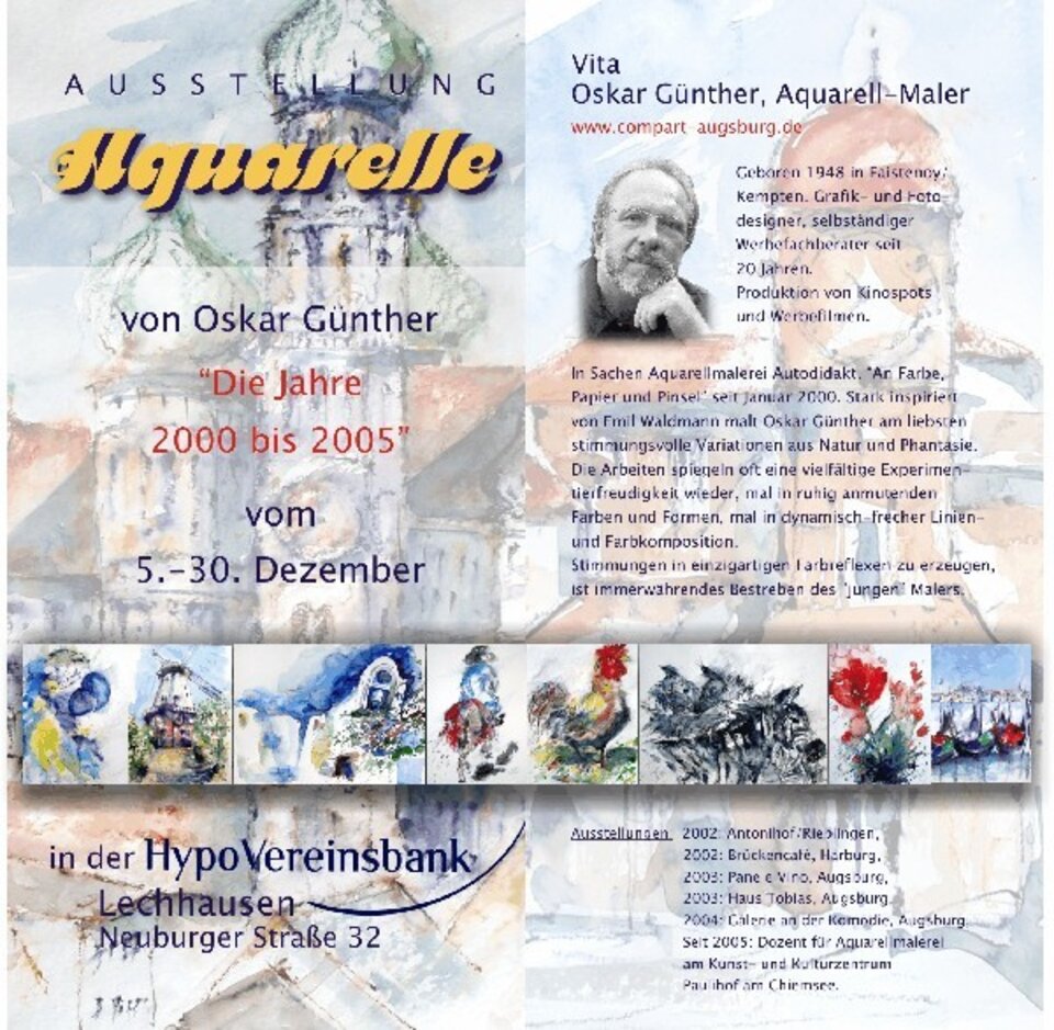 Aquarelle von Oskar Günther