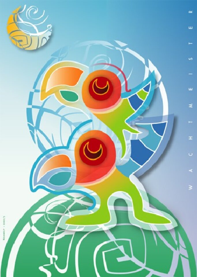 Neuwelt, 2005, Druck auf Papier, Bernd Wachtmeister