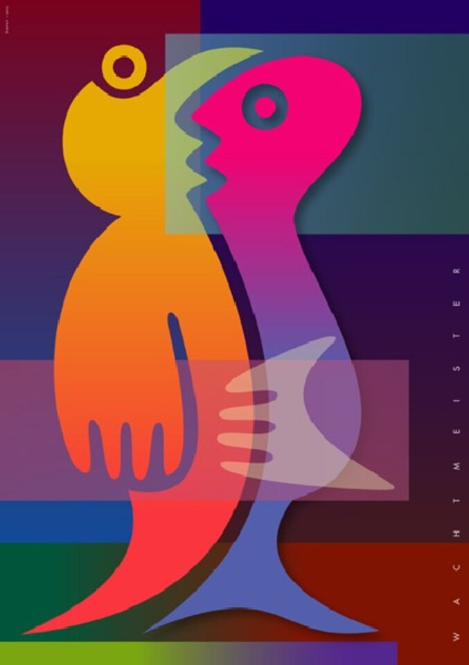 Disput, 2005, Druck auf Papier, Bernd Wachtmeister