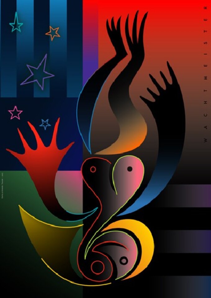Entgleitender Traum, 2005, Druck auf Papier, Bernd Wachtmeister