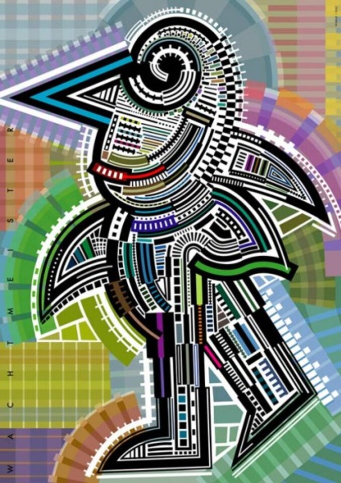 Ikarus 2007, Digitalkunst auf Papier, Bernd Wachtmeister
