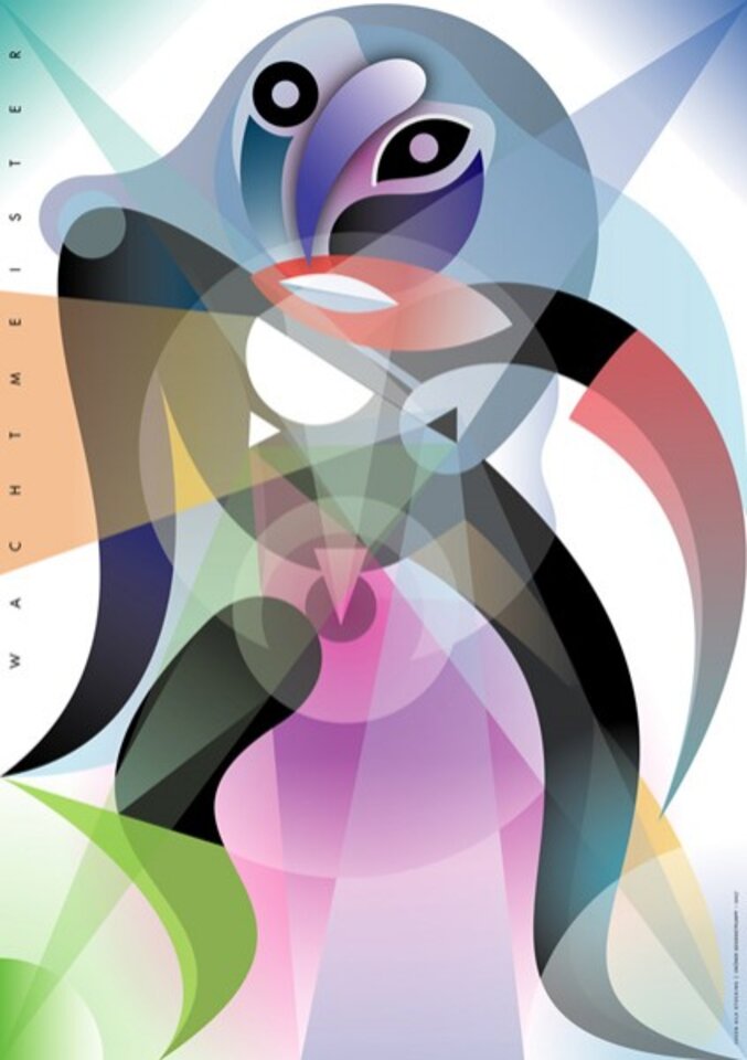 Green Silk Stocking 2007, Druck auf Papier, Bernd Wachtmeister