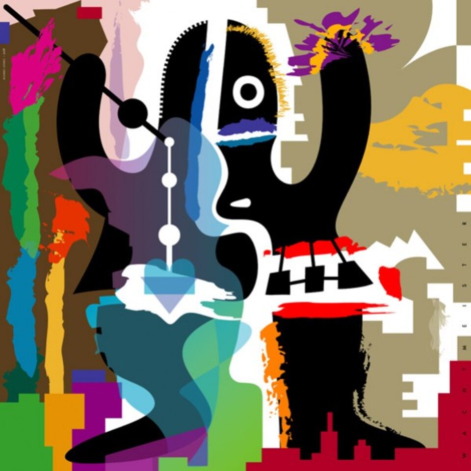 Mumbo Jumbo, Druck auf Leinwand, Bernd Wachtmeister