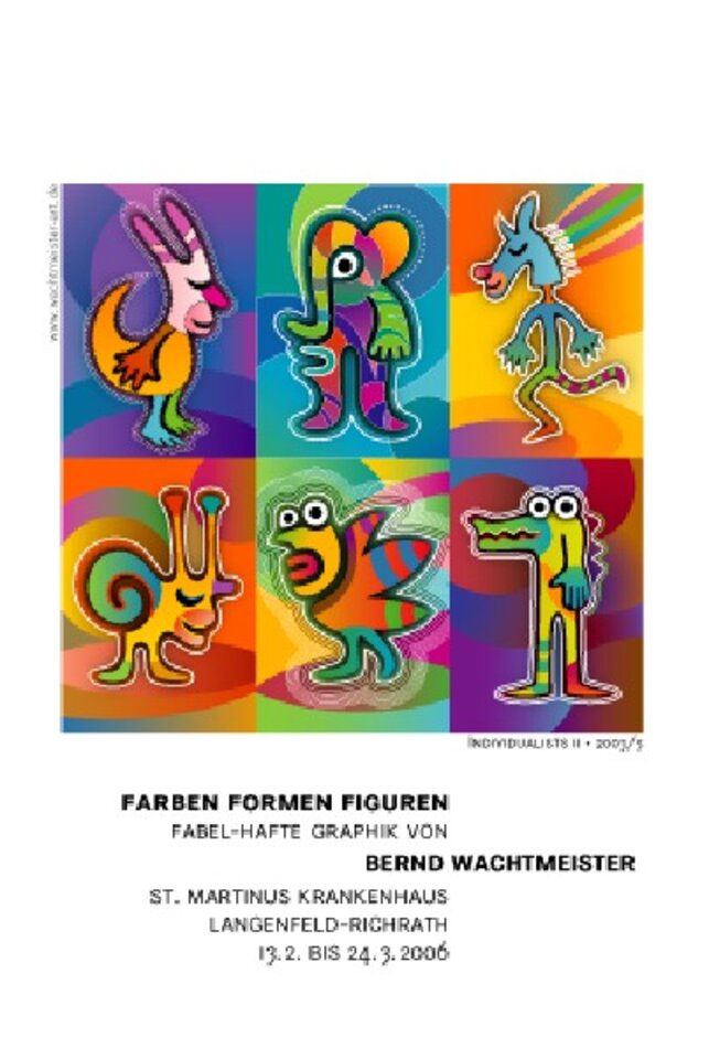 Farben Formen Figuren - Fabel-hafte Graphik von Bernd Wachtmeister