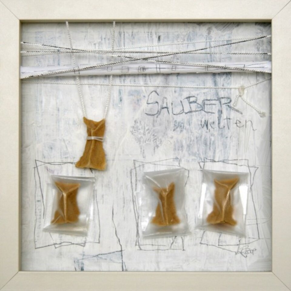 sauberwelten brotkatze 1, Mischtechnik auf Holz, Barbara Rapp