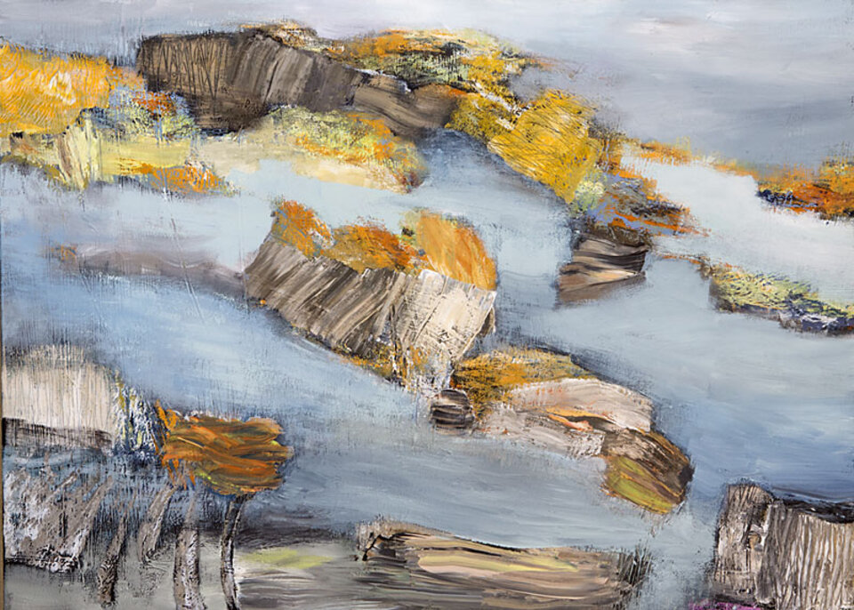 anderswo (3), Acryl auf Leinwand, Doris Junker