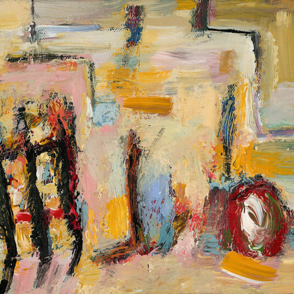 20x20x4 (4), Acryl auf Leinwand, Doris Junker