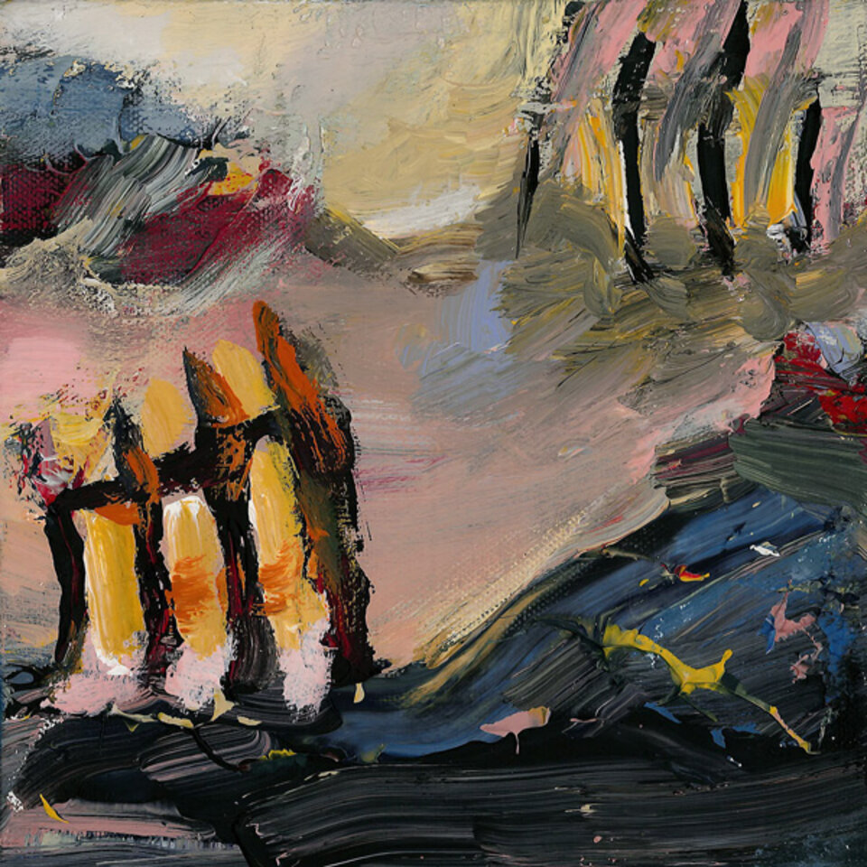 20x20x4 (5), Acryl auf Leinwand, Doris Junker