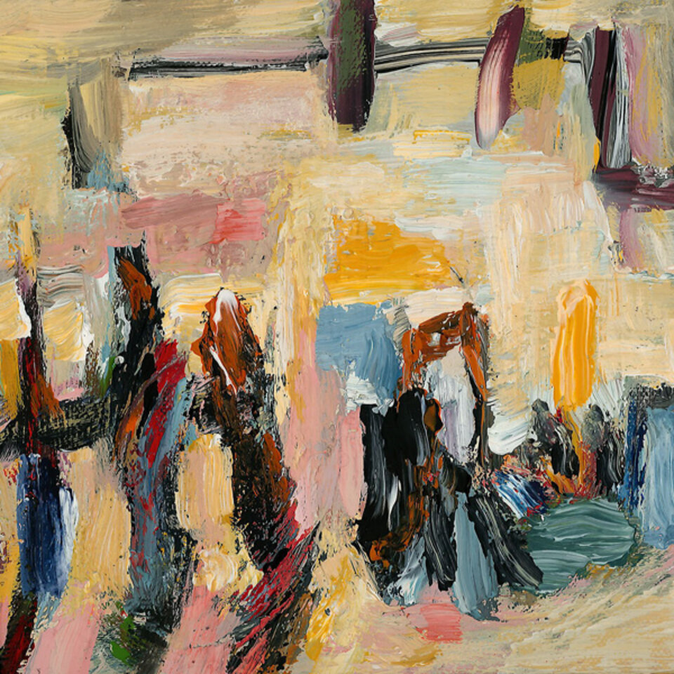 20x20x4 (1), Acryl auf Leinwand, Doris Junker