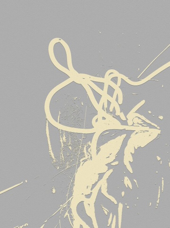 Die Seiltänzerin, Digitalkunst auf Papier, Reiner Poser