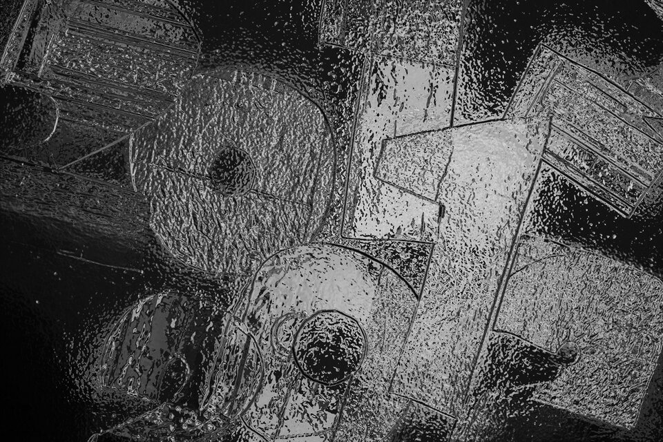 The Day Before Armageddon, Collage auf Aluminium, Reiner Poser
