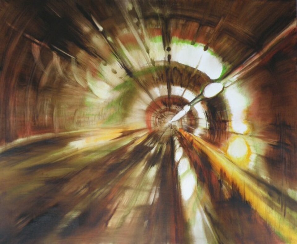 Metro, Öl auf Leinwand, Carmen Kroese