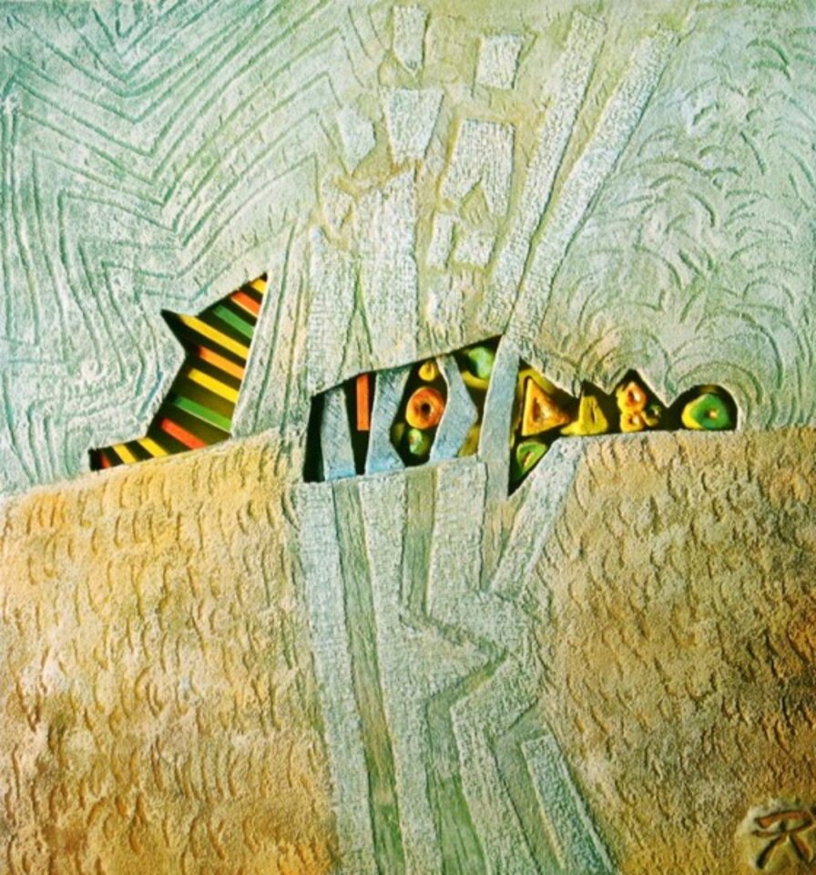 buntes Treiben, Mischtechnik , Harald Reinecke