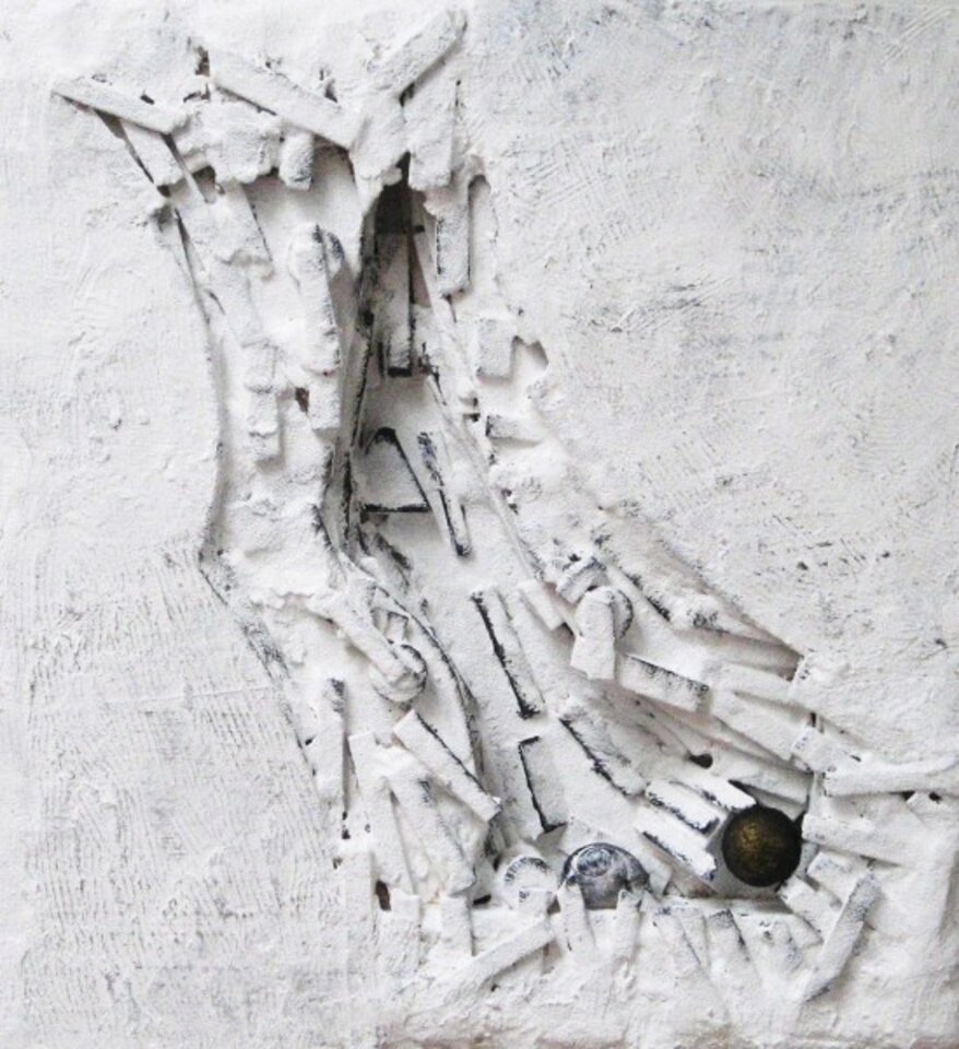 O.T., Mischtechnik auf Holz, Harald Reinecke