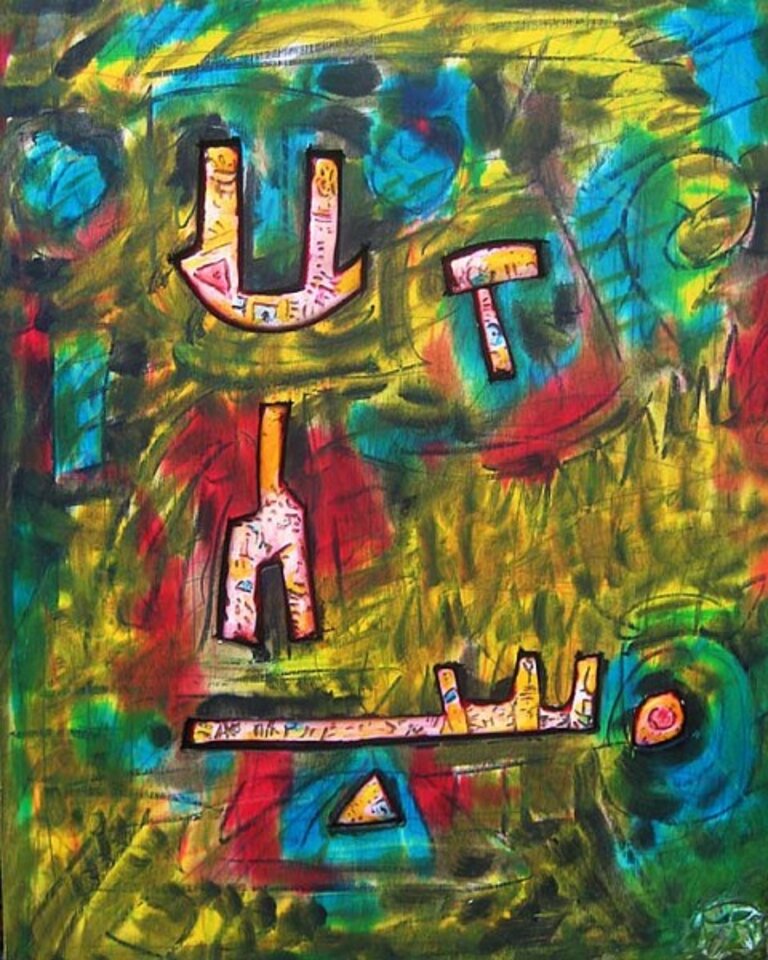 arte-fakt-A, Mischtechnik auf Holz, Harald Reinecke