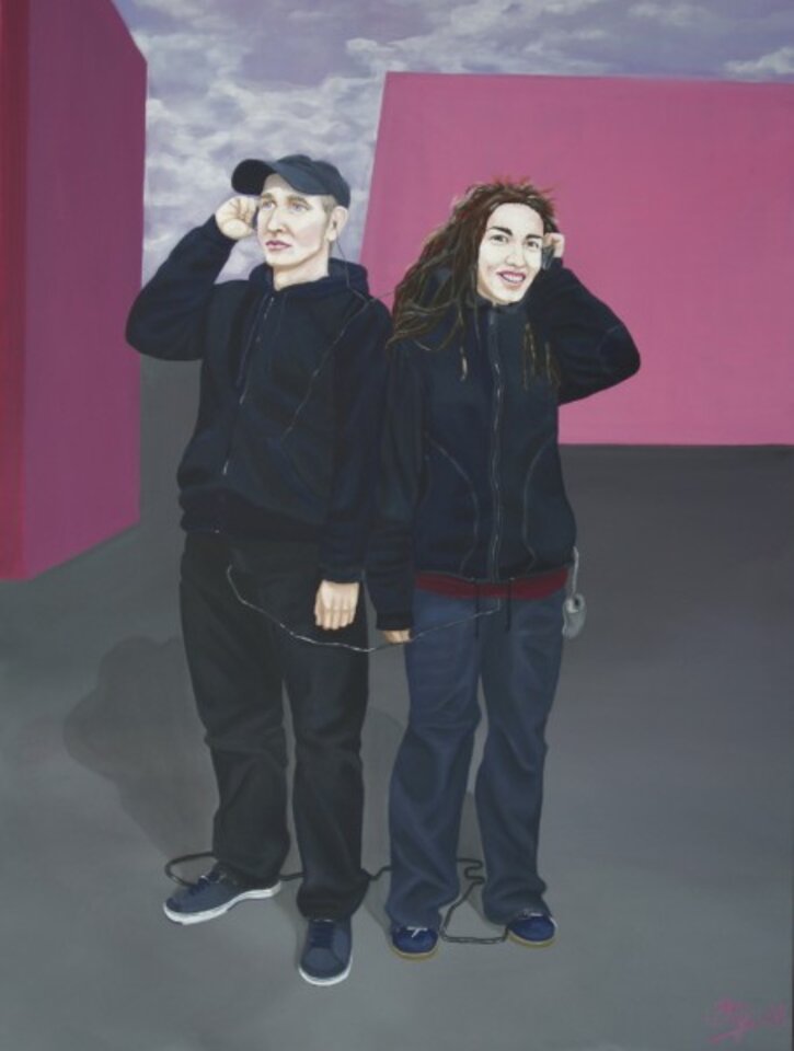 Vernetzt, Acryl auf Leinwand, Bettina Mundry