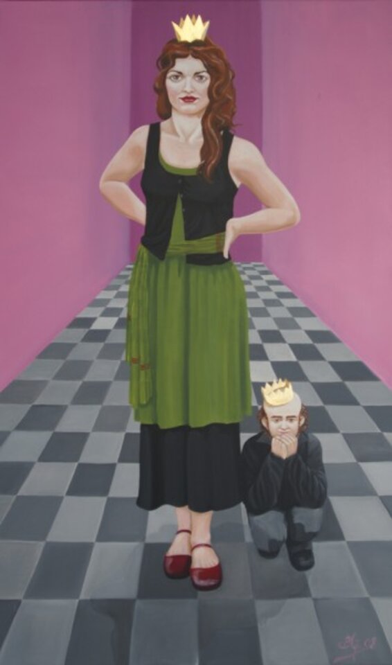 Königin, Acryl auf Leinwand, Bettina Mundry