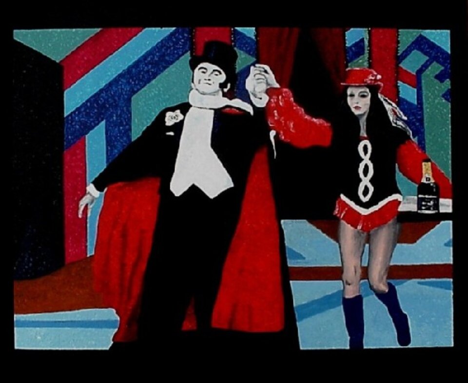 The Show must go on, Acryl auf Leinwand, Müllewitsch