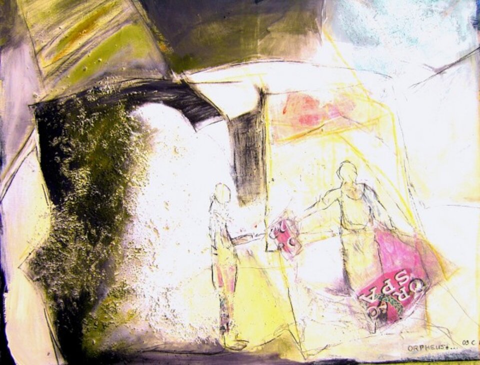 Orpheus, Acryl auf Leinwand, Christine Buck