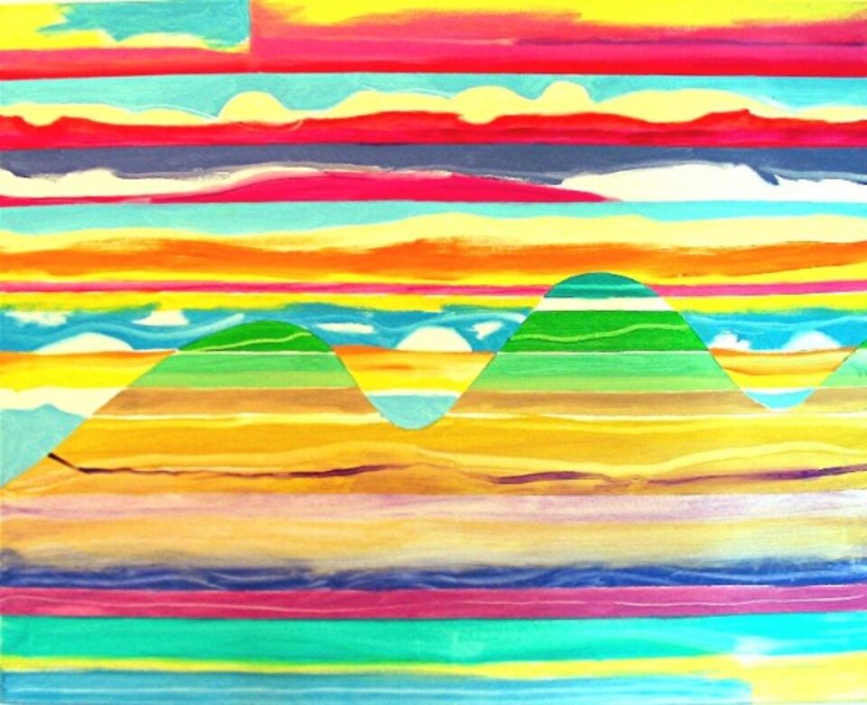 Zwillinge, Acryl auf Leinwand, Barron Holland