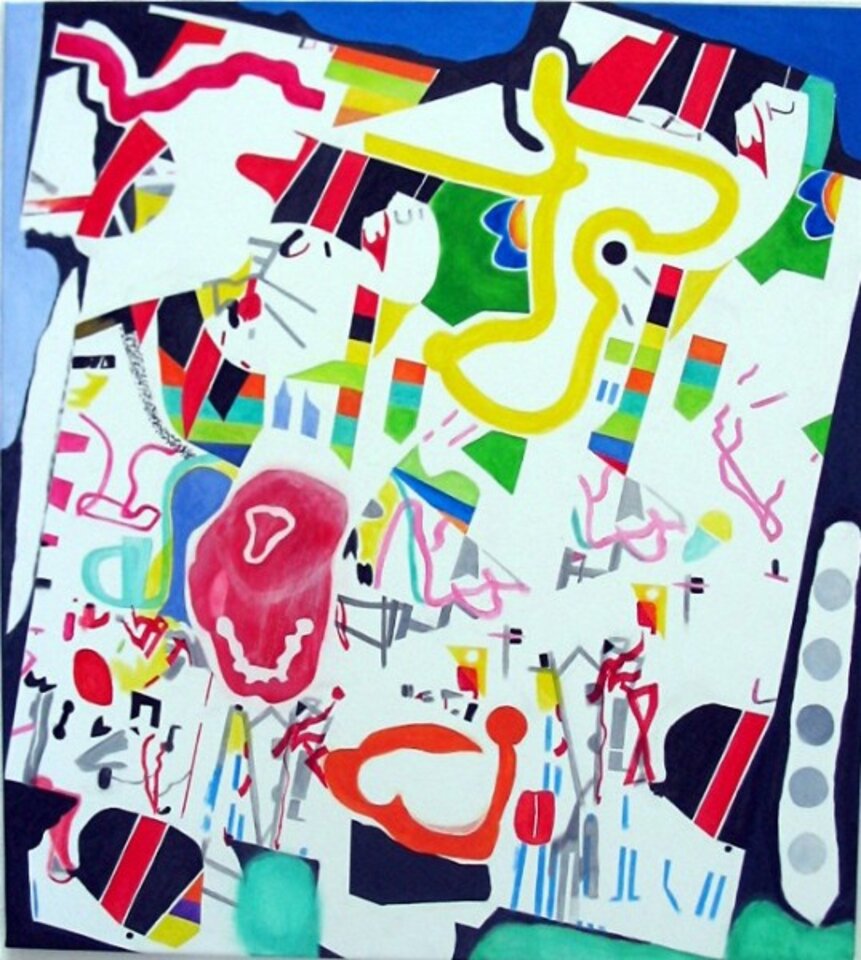 Vergnügungspark, Acryl auf Leinwand, Barron Holland